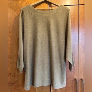 J Jill boat neck thin sweater tunic bat-wing sleeve women’s size L